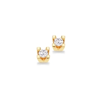 Kleopatra ørestikker 0,15 ct 8kt rødguld